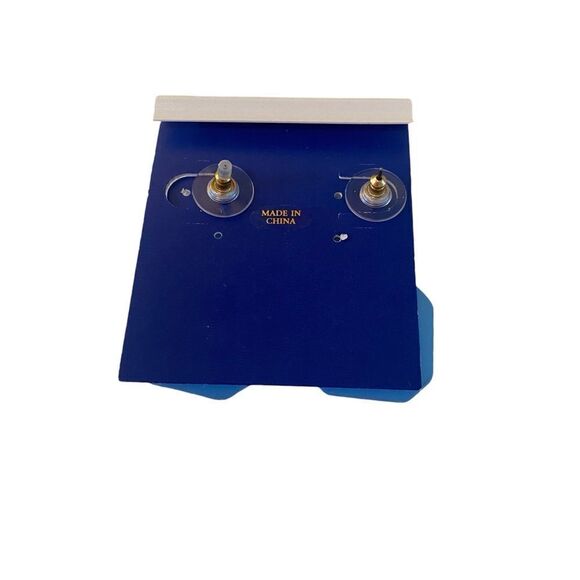 Bella•Jack Beautiful Faceted Iridescent Light Blue/Lavender Drop Earrings - Picture 6 of 7